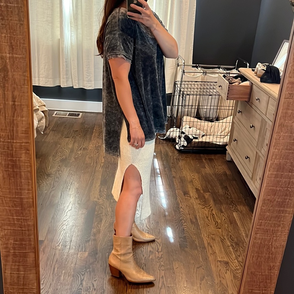 We the free crushed velvet tunic